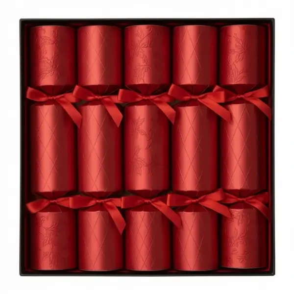 Luxury Red Christmas Crackers