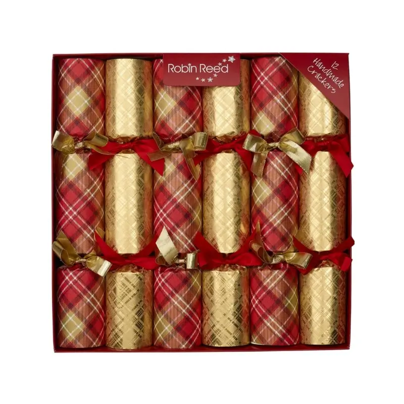 Mixed Red, White & Gold Crackers 2